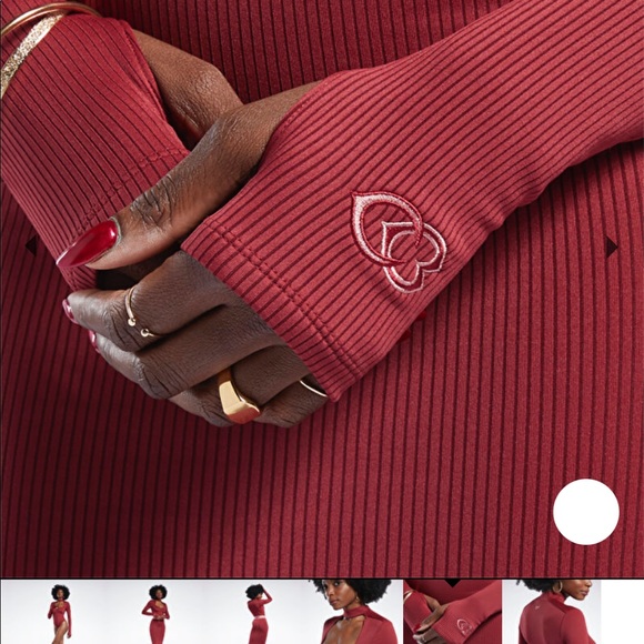 Red cardi B bodysuit - Picture 5 of 6